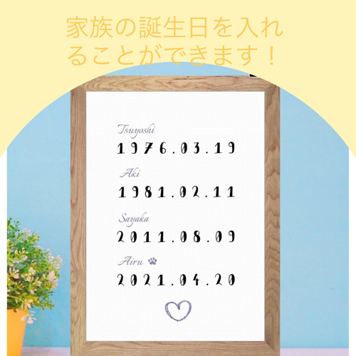 送料無料】ウェディング 結婚記念日 3枚セット⭐️A3サイズ 北欧
