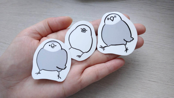 インコさんステッカーセット 1枚目の画像