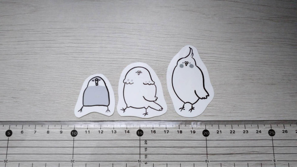 インコさんステッカーセット 3枚目の画像