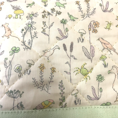 リバティプリント使用♪セオ♪キルティング♪レッスンバッグ♪上履き