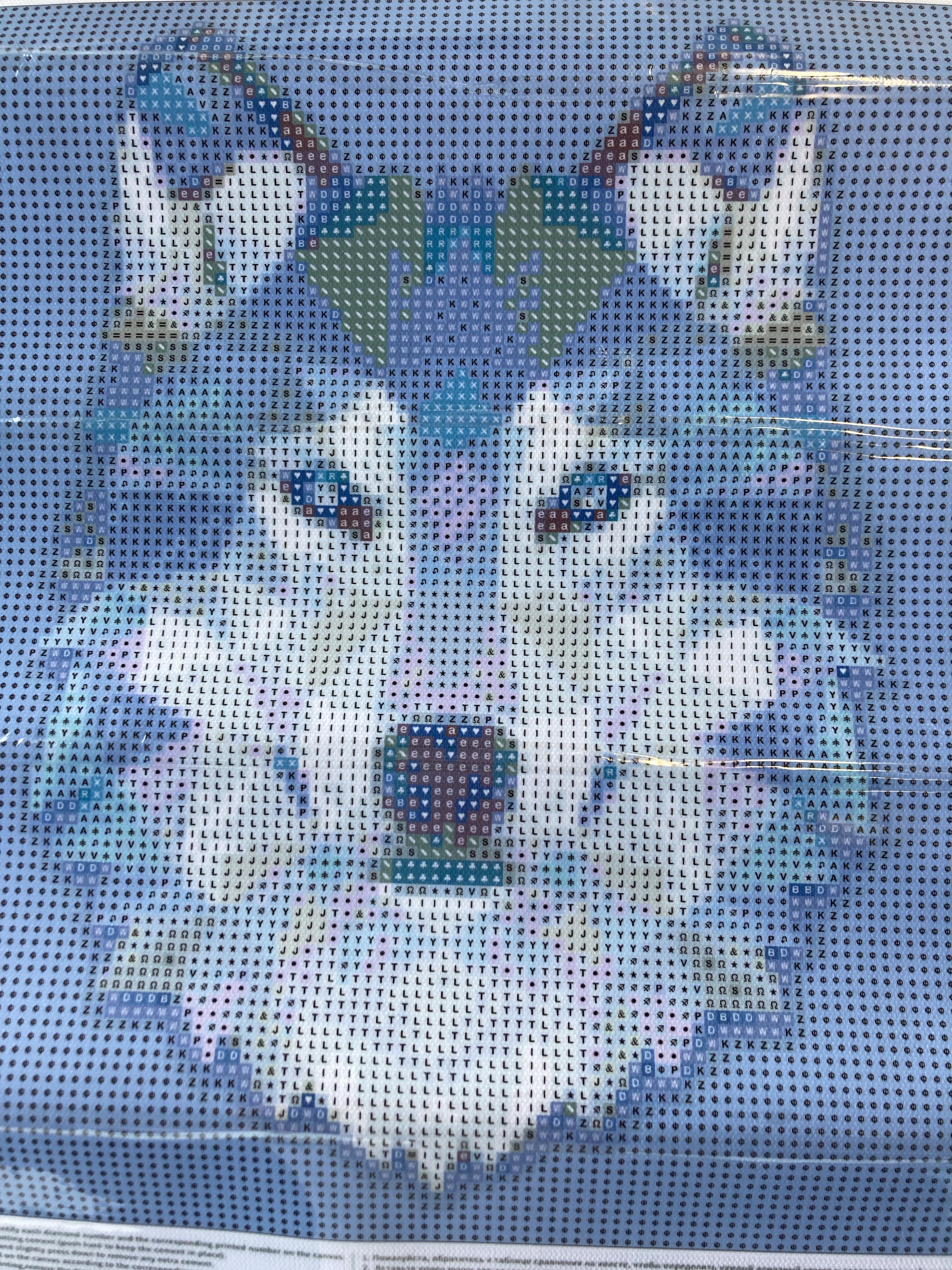 with ダイヤモンドアートクラブ　Dreaming Wolves キット