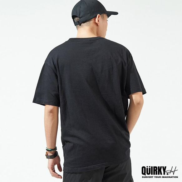 【Quirky.H】夜光玫瑰刺繡OVERSIZE短袖T-shirt 第4張的照片