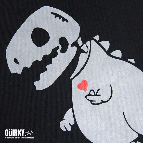 【Quirky.H】反光恐龍骨OVERSIZE短袖T-shirt 第14張的照片