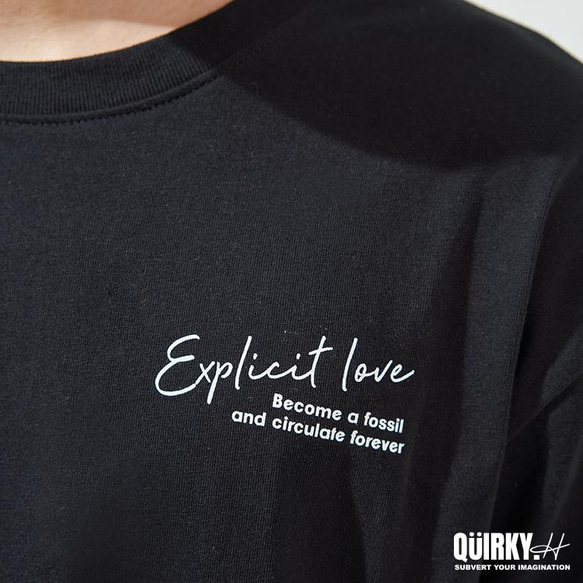 【Quirky.H】反光恐龍骨OVERSIZE短袖T-shirt 第6張的照片