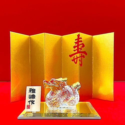 御屏風 鶴図 ミニ屏風 箱付き 和風インテリア 【公式通販】