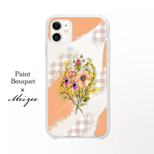花束】 フラワー 【全機種対応】 スマホケース iPhone15 iPhone