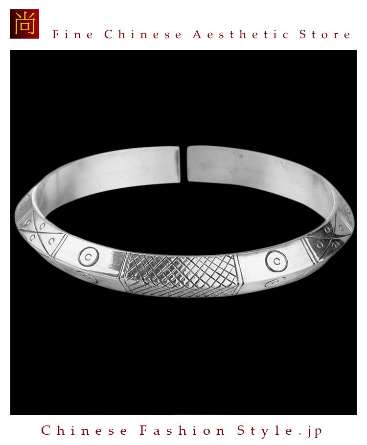 ピュアシルバー ブレスレット 999ハイコスチューム ジュエリー ハイクオリティク ラフト＃104