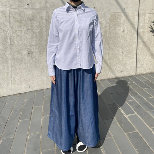 型紙（縫い代付き）大人サイズ簡単ガウチョパンツB（タックなし） 型紙