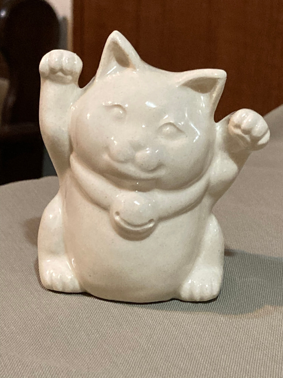 招き猫ポーセリンアート素材。 招き猫 水陶 通販 13510766｜Creema