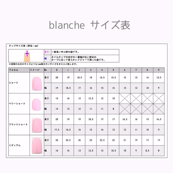 blanche★桜ネイルチップ 4枚目の画像