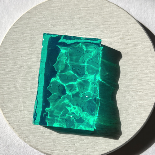 エメラルドグリーンの海のオブジェ / インテリア / レジン/ 置物 / 波