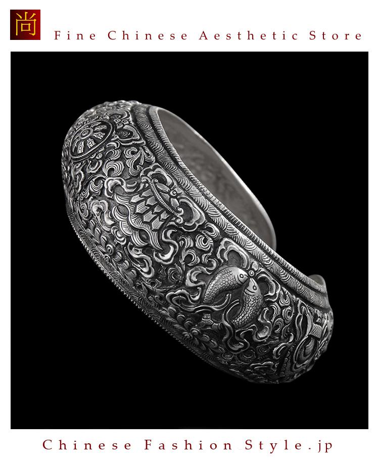 ピュアシルバー ブレスレット 999ハイコスチューム ジュエリー ハイクオリティク ラフト＃111