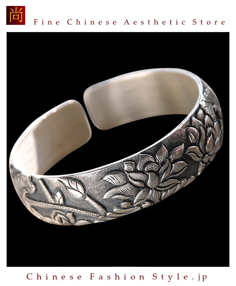 ピュアシルバー ブレスレット 999ハイコスチューム ジュエリー ハイクオリティク ラフト＃112