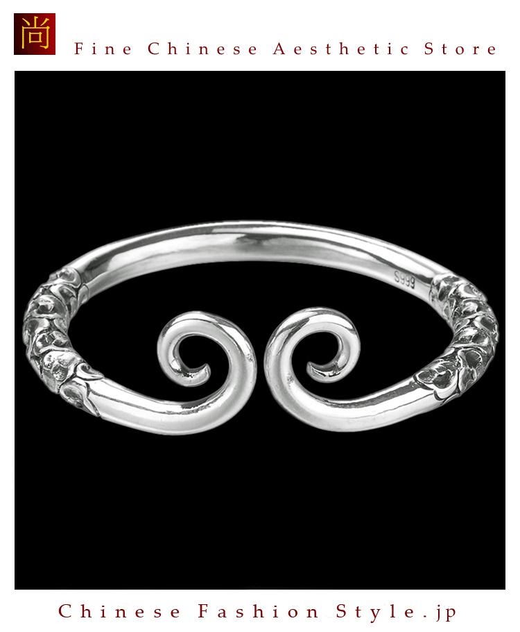 ピュアシルバー ブレスレット 999ハイコスチューム ジュエリー ハイクオリティク ラフト＃105