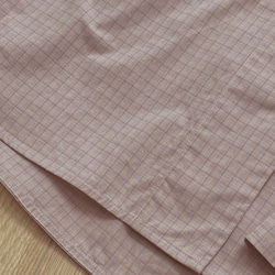 淡粉色格紋襯衫|襯衫|春款|棉|Sora-887 第18張的照片