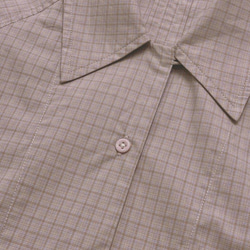 淡粉色格紋襯衫|襯衫|春款|棉|Sora-887 第16張的照片