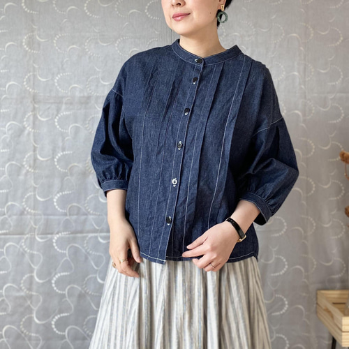 SALE】bighug ガーゼクレープウイングブラウス☆サンダイ