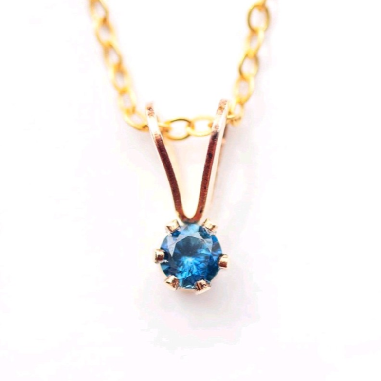 【再販】『成功』天然ブルーサファイアネックレス【14kgf/ステンレス】金属アレルギー対応◇青◇天然石◇9月誕生石