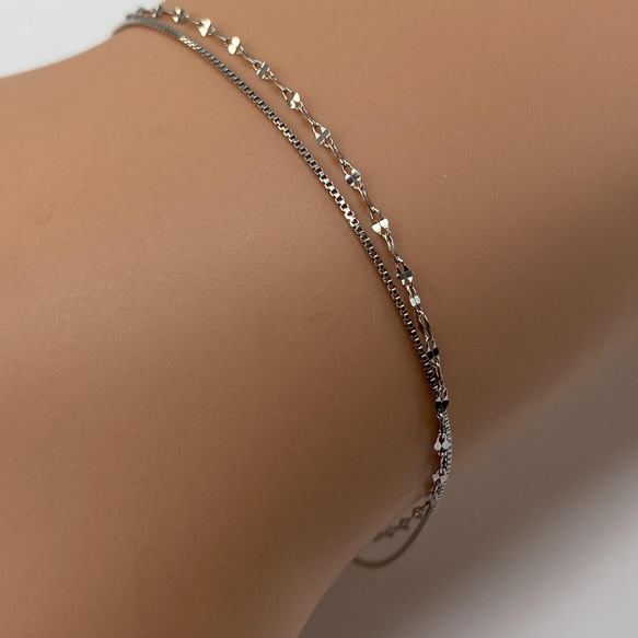 プラチナ 2連ブレスレット ブレスレット よーだ 通販 13511830｜Creema