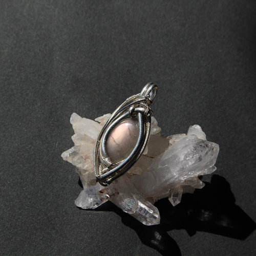 ラブラドライト ワイヤーラッピング ペンダント ラブラドライト ペンダントトップ ワイヤーラッピング