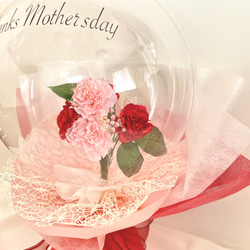 母の日　カーネーション　ブーケ　花束　バルーンフラワー　　フラワーバルーン 5枚目の画像