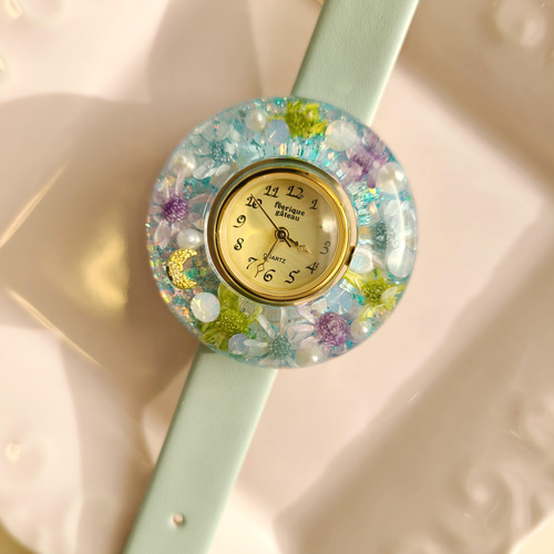 フェアリックガトー 腕時計 キラキラフラワーウォッチセット ブルー 腕時計 フェアリックガトー