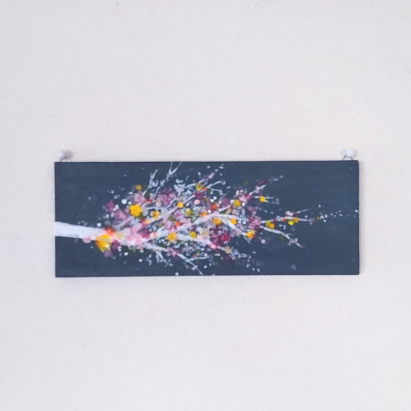 「夜空に咲く」抽象画＊コルクボードの原画＊アートパネル 10枚目の画像