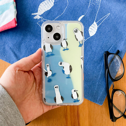 アオアシカツオドリのネオンサンドiPhoneケース 4枚目の画像