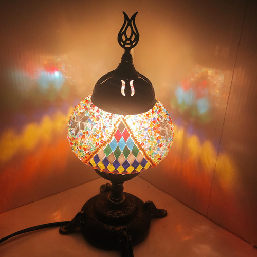 モザイクランプ トルコ モザイク ランプ 【スタンドNEW】(Mサイズ) SLTN-049 スタンド