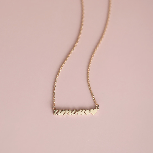 Love letter bracelet K10YG / K18YG　ネームブレスレット　セミオーダー 4枚目の画像