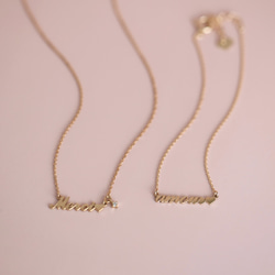 Love letter bracelet K10YG / K18YG　ネームブレスレット　セミオーダー 6枚目の画像