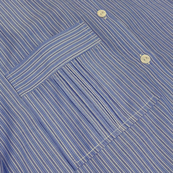 藍色條紋立領襯衫|襯衫|春款|Sora-888 第16張的照片