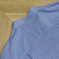 藍色條紋立領襯衫|襯衫|春款|Sora-888 第15張的照片