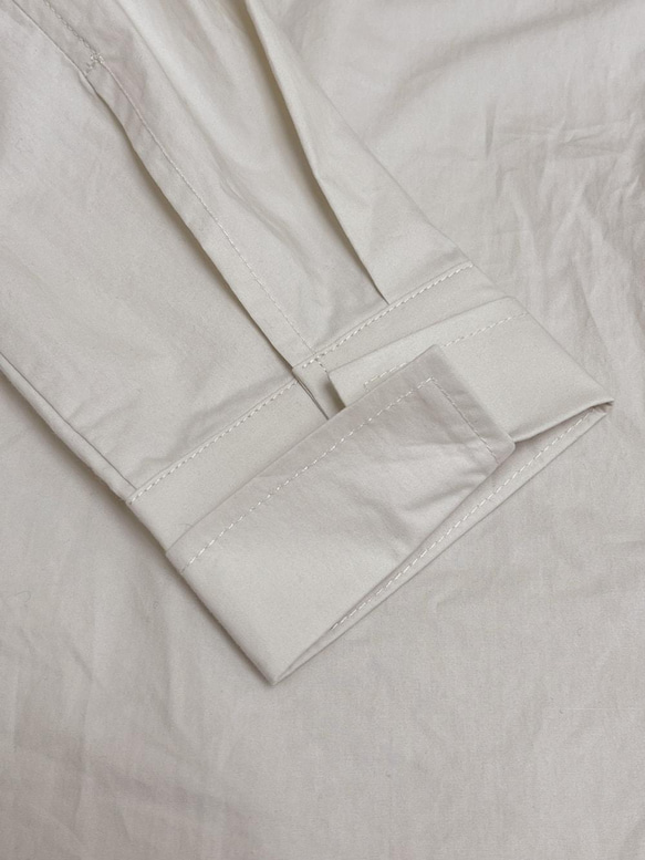 米灰色小方領工裝襯衫|襯衫|春款|棉|Sora-889 第17張的照片