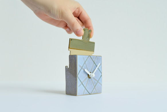 二本松焼「陶計～ゆったりと豊かな時間を刻む時計～OKI」：「りす」 6枚目の画像