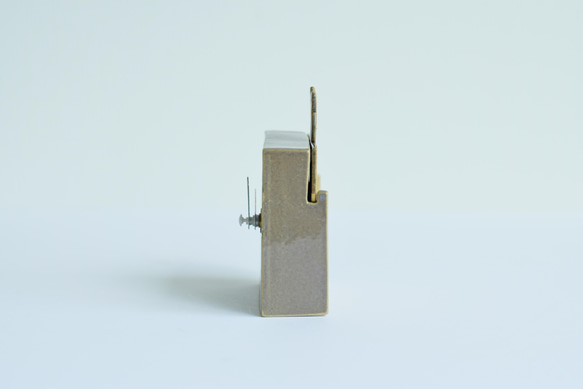 二本松焼「陶計～ゆったりと豊かな時間を刻む時計～OKI」：「りす」 5枚目の画像