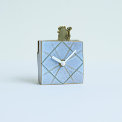 二本松焼「陶計～ゆったりと豊かな時間を刻む時計～OKI」：「りす」 1枚目の画像