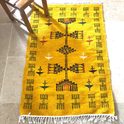 ラクダのデザイン ウズベキスタン トライバルラグ 手織りオールド絨毯