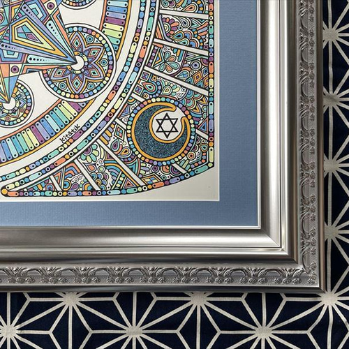 神聖幾何学アート【ブルームーンに抱かれて２】 神聖幾何学アート【ブルームーンに抱かれて2】 絵画 kitatik