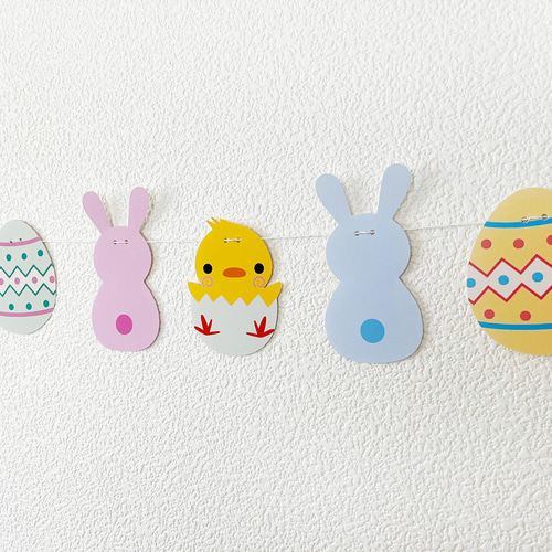 ひーちゃんです☆イースター、春の飾りなど 春壁面🌸4月 イースターエッグ🐰💕 - e--na.117-hand made