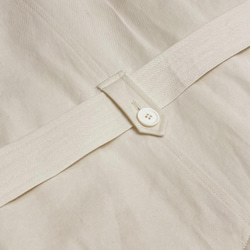 米白色中長款系帶風衣|外套|春款|Sora-890 第18張的照片