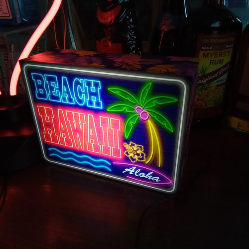 【AIフォト】サーフィン サーフボード ビーチ 看板 置物 雑貨 ライトBOX AIフォト】サーフィン サーフボード ビーチ 看板 置物 雑貨