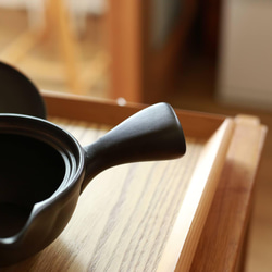 新年のお迎え準備に「軽くて茶葉の捨てやすい急須」愛知県常滑産・かご網付き急須・260cc 9枚目の画像