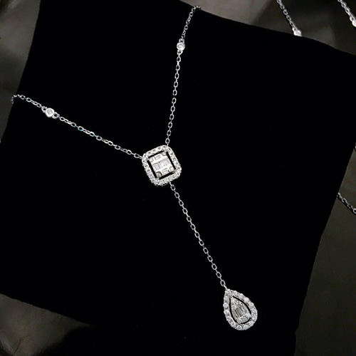 天然ダイヤモンドネックレス0.5ct k18 ネックレス・ペンダント 天然ダイヤモンドネックレス0.5ct k18 ネックレス・ペンダント