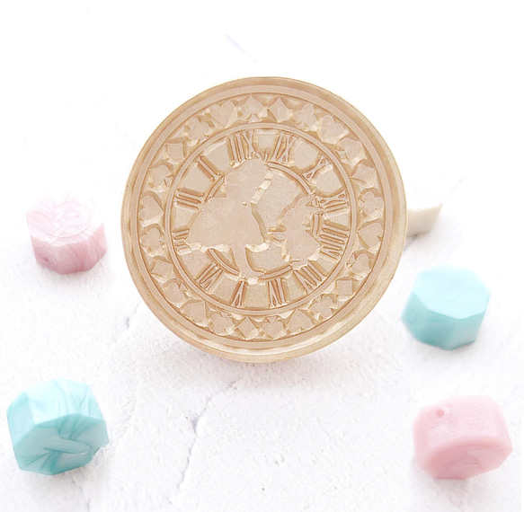 シーリングスタンプ 不思議の国のアリス アリスと白うさぎ スタンプ