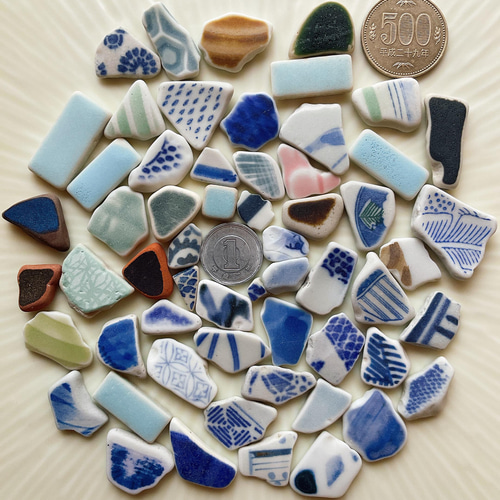 シーグラス 135 シー陶器、シータイル その他素材 lime 通販 13516259