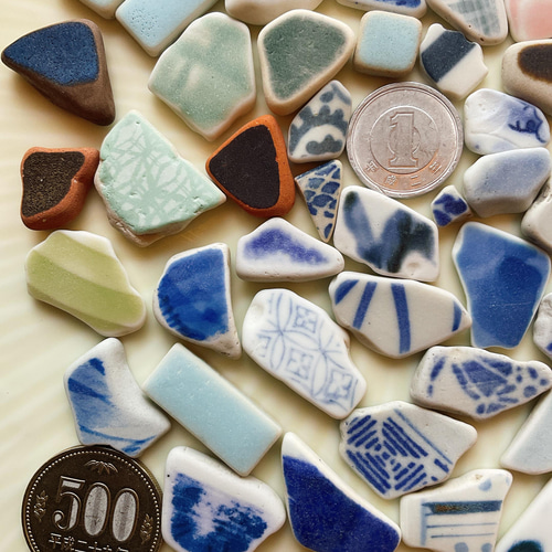 シーグラス 135 シー陶器、シータイル その他素材 lime 通販 13516259