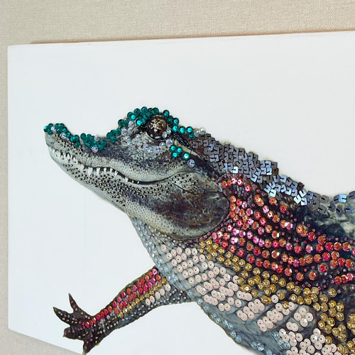 刺繍 アート絵画『animal à la mode-アニマル・ア・ラ・モード 刺繍 アート絵画『animal à la mode-アニマル・ア・ラ・モード