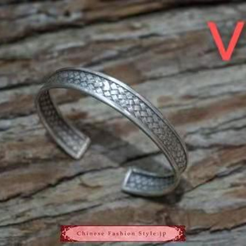 エスニック風彫刻オープンバングル エスニック風彫刻オープンバングル エスニック風彫刻オープン