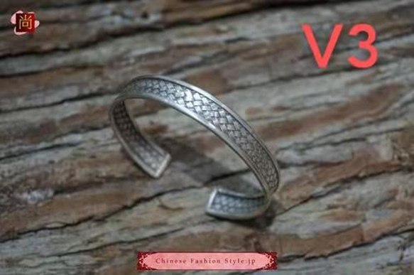 100％ハンドメイド 99 高純度スターリングシルバー カフブレスレット